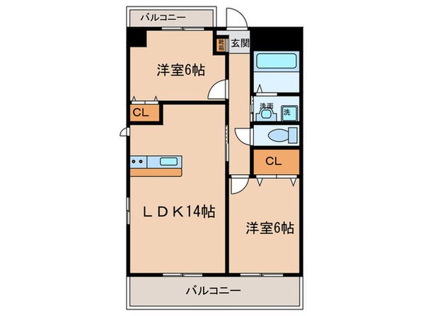 アフロディ－テの物件間取画像